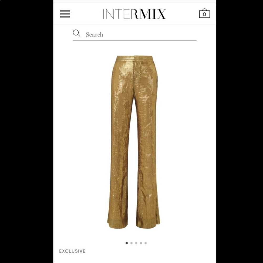 Derek Lam 10 Crosby Gold Pants
